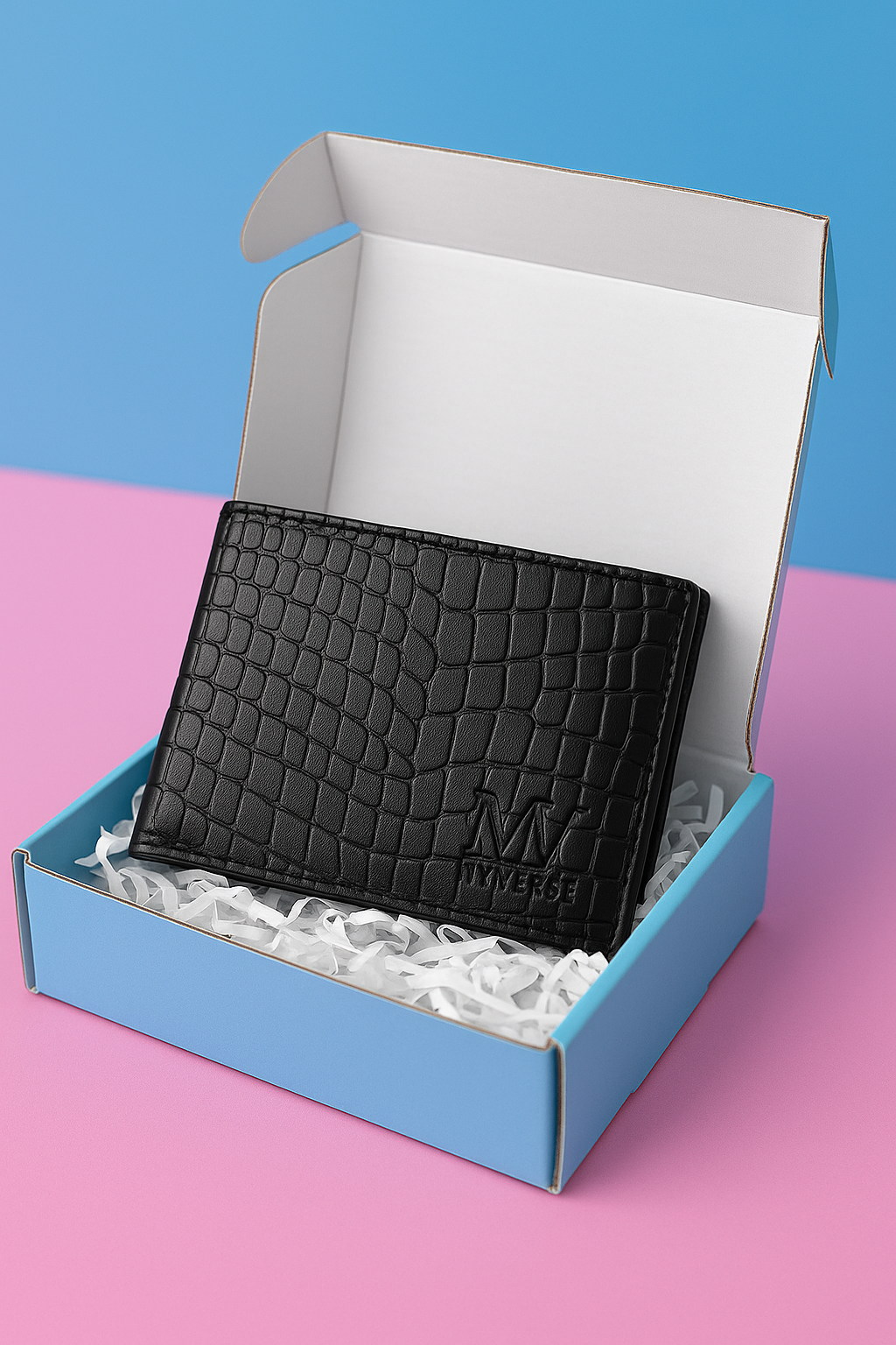 Mens Wallet Gift bag Black 1